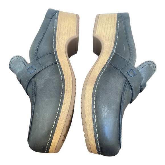 Dansko New Women's Bel Mule Clog Black Leather size 38 - Picture 8 of 13